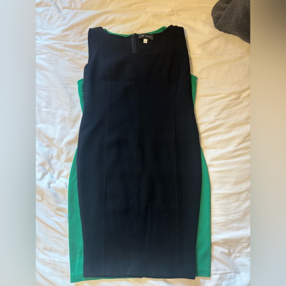 St John black dress